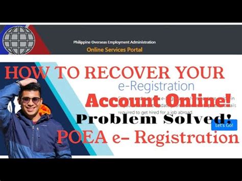 poea reg|Account Recovery .